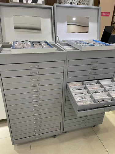 Зеркало, стенд, солнцезащитные очки, ящик для хранения, 3D