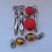 Rubber hammer beginner workout stainless steel rope dart meteor sledgehammer soldiers pure copper flow Starhammer martial arts performance dedicated fitness hammer