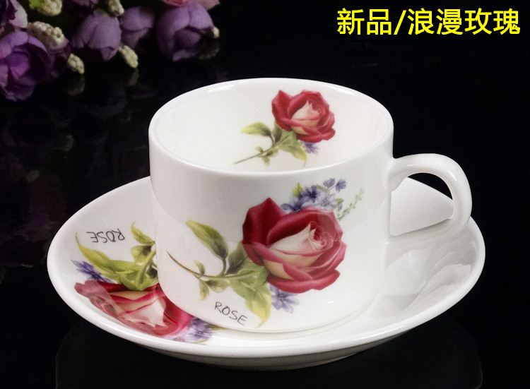 Cốc sứ châu Âu tách cà phê đặt đơn giản cà phê hộ gia đình đặt xương sáng tạo Trung Quốc cốc cà phê chén đĩa với kệ - Cà phê đồ pha cafe