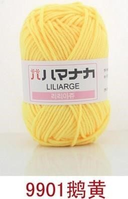 New 4 strands wool cotton thread special line Korean cotton baby boy doll crochet thread handwoven milk