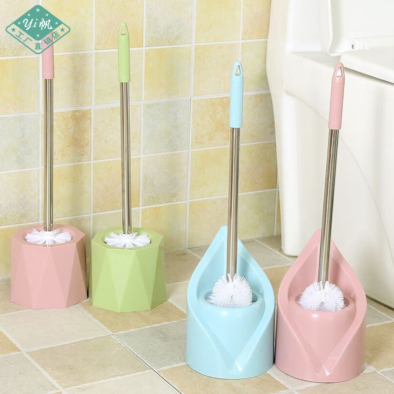 Powder room toilet brush toilet cute toilet brush holder free hole floor-to-ceiling toilet extended brush creative cleaning