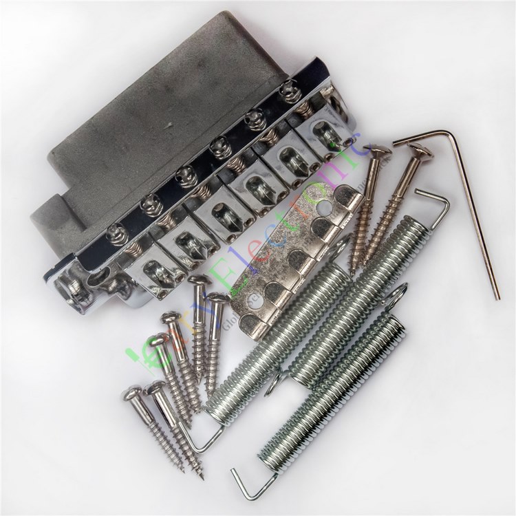 Electric guitar single rocking harp bridge drawstring plate string bridge recessed chord code flutter SQ ST single rocking vibrato sound system