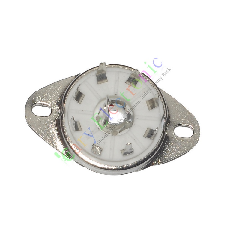 Ceramic 8-foot vacuum tube seat GZC8-8-Y PCB feet suitable for C3G ECH21 4P1S 5B254 4J1S, etc.