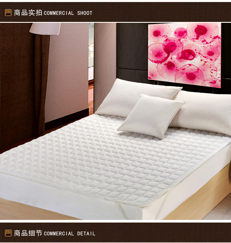 Năm sao bộ đồ giường khách sạn khách sạn có thể gập lại giường nệm nệm pad dày pad bảo vệ chống trượt mat - Nệm đệm lò xo everon