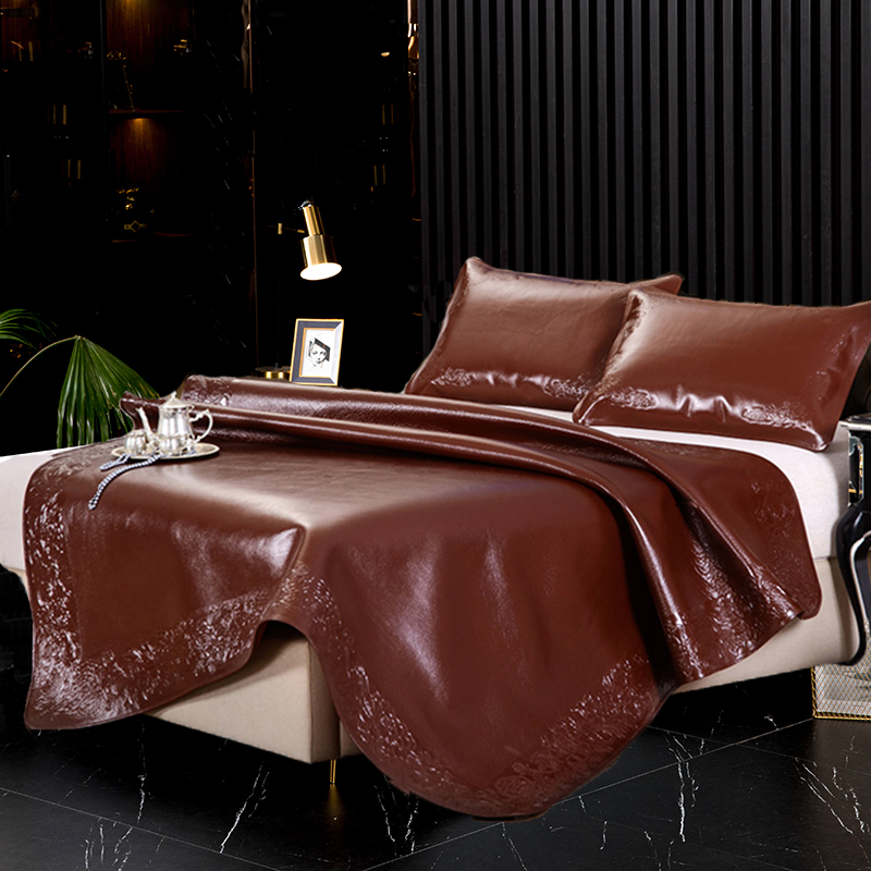 YOMO Original Shepherd Layer Buffalo Leather Mat 1 8 m Soft Mat Bull Leather Mat Summer Air Conditioning Cool Mat frame flower double mat