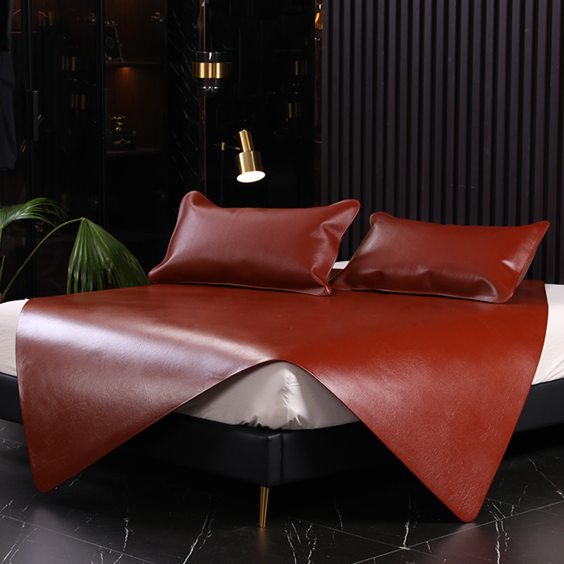 YOMO original shepherd's head layer cow leather cool mat Buffalo leather seat 1 8 m Three sets 1 5m Summer leather mat