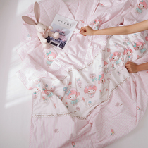 Cotton cartoon summer cool quilt washable air conditioning by pure cotton students summer quilt children nap thin quilt summer quilt core