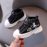 Martens, демисезонные детские утепленные короткие сапоги для мальчиков в английском стиле, 2020, в британском стиле
