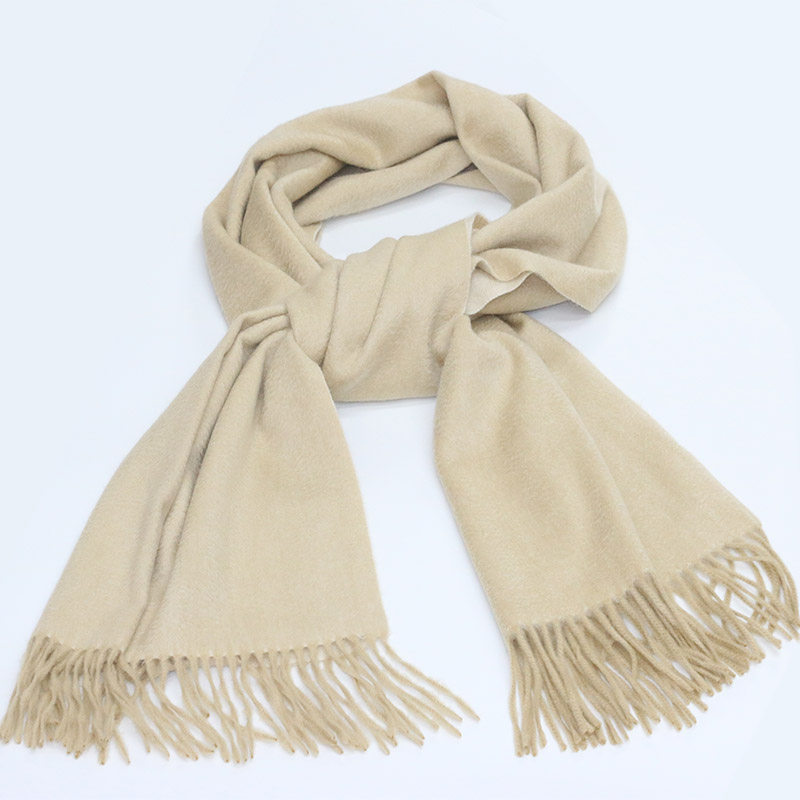 Japanese natural cashmere scarf shawl dual-purpose double-sided thickening European and American tassel water ripple ladies spring, autumn and winter