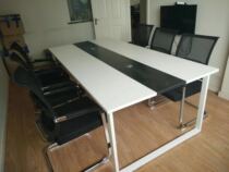 Qingdao office furniture conference table training table and chair simple modern panel negotiation table steel wood combination long table