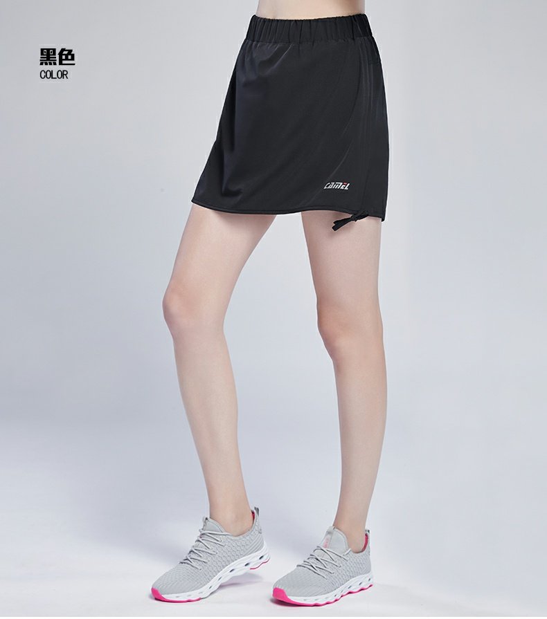 Váy thể thao lạc đà nữ 2019 Mùa hè mới váy ngắn thoáng khí váy mini A-line váy tennis - Trang phục thể thao váy thể thao cầu lông