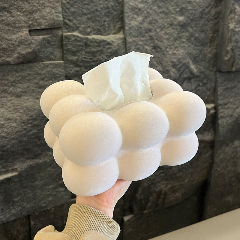 Paper Towels Box Living-room Upscale Light Lavish Ceramic Cramers tea table Pendulum Pieces Home Creative Paper Cramme Cream Advanced-Taobao