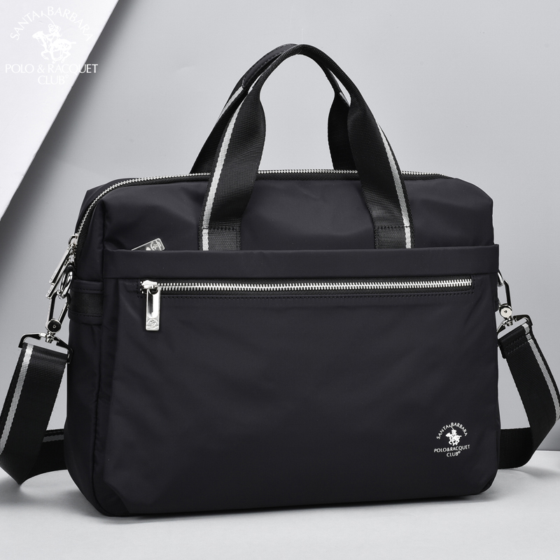 St Grand Paolo Custom Briefcase Man Inclined Satchel Light Thin Pen Electric Bag 14 Inch Canvas Men's Handbag