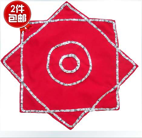 Dance supplies for two people to turn Yang singer Pa professional examination skills Northeast hemp yarn handkerchief octagonal towel to towel