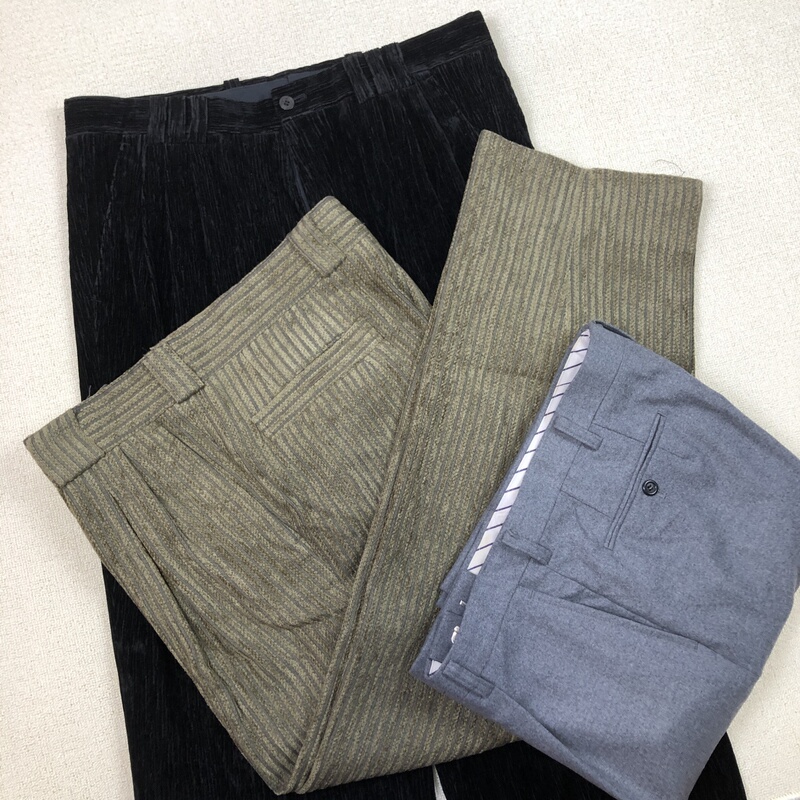Vintage Japanese Wool Autumn and Winter Retro British High-Waisted Versatile Commuting Casual Straight-Leg Trousers