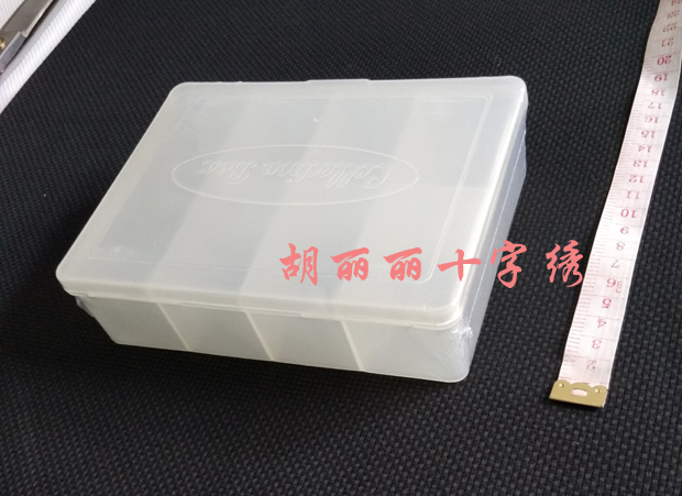 Huili Cross embroidered dress wire plate with finishing box containing box 7 grit line box 17 * 13 * 4 cm * 4 cm