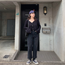 Large size jeans women autumn and winter 2021 New plus velvet thick straight pants fat mm200 kg thin pants