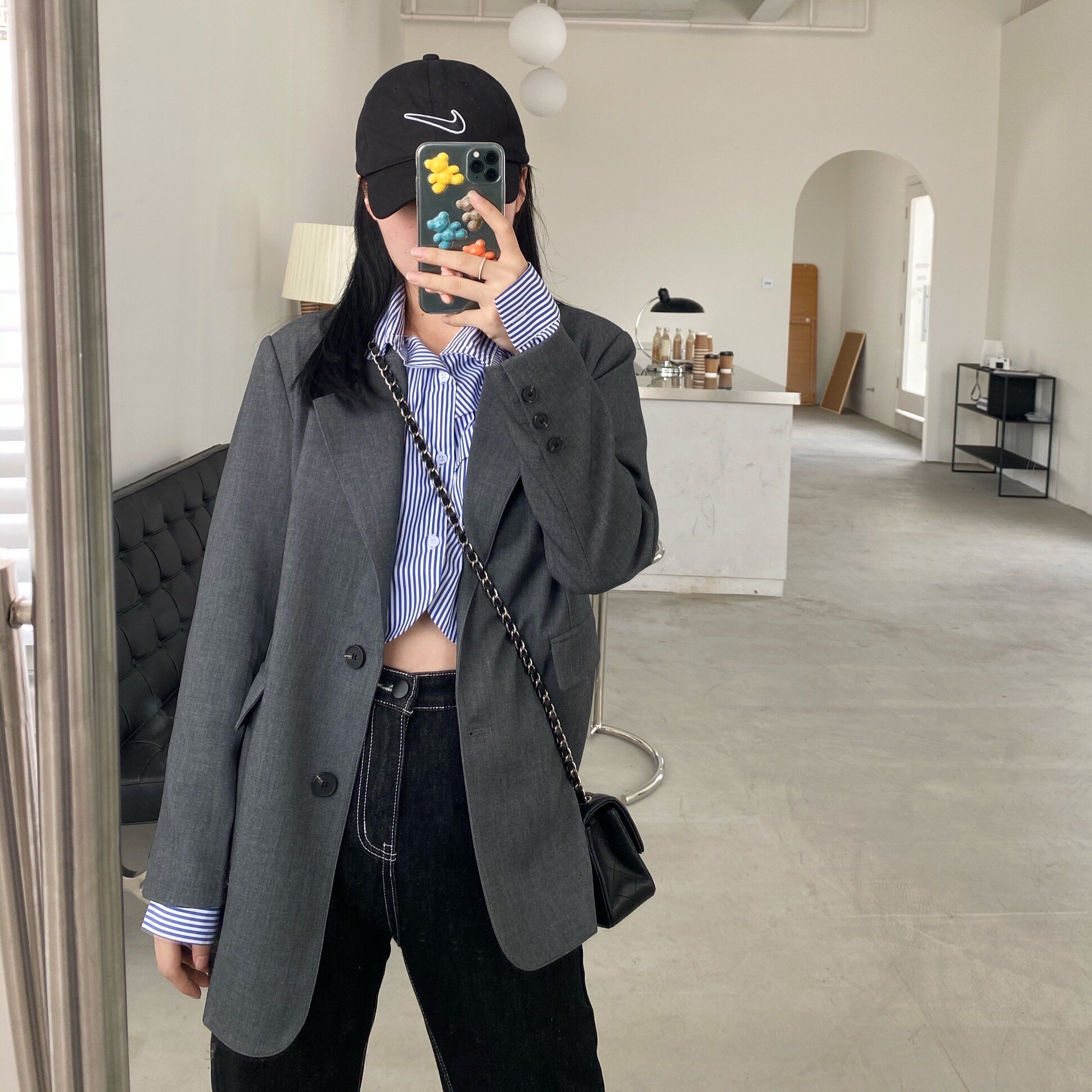 BLACKY Western style suit jacket women's autumn Korean version 2022 new temperament thin section loose fashion all-match long sleeves