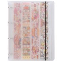 Hand account A4 large loose-leaf hand account Tape guide book PET release paper storage book double-sided sub-packaging A5 material book