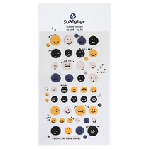 Handbook stickers cute emoji bag small stickers suatelierins smile stickers smiling face decoration