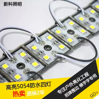 led four lamp module 12v waterproof outdoor light source plaque signboard luminous character 5054 lens Iron Shell Patch pull net