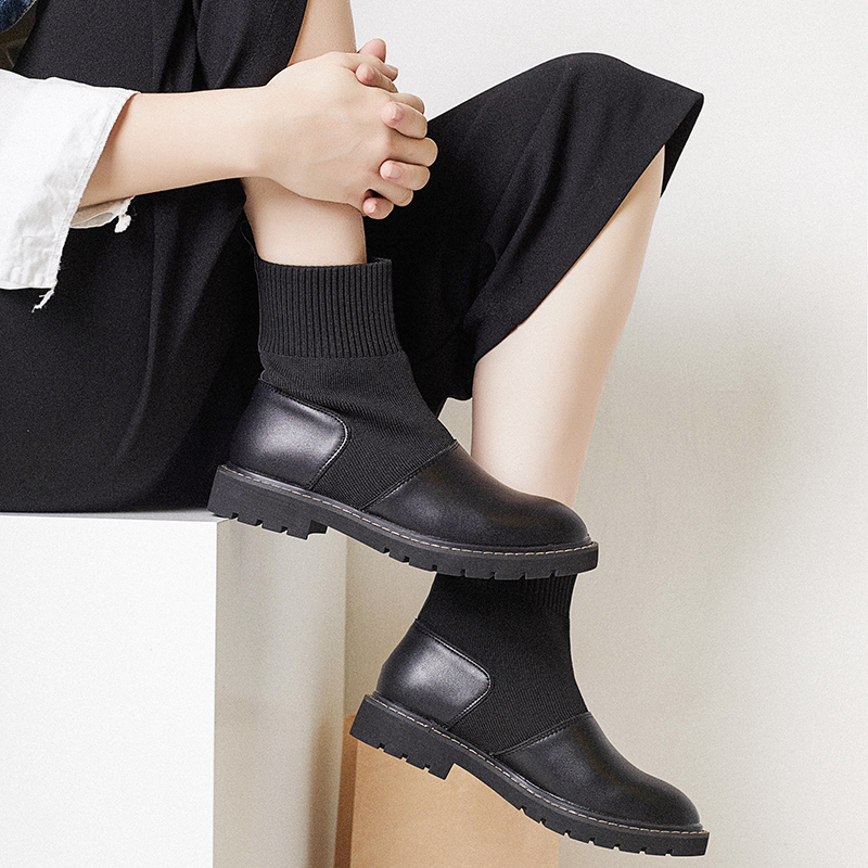 Bottes mi-saison femme      en Caoutchouc - Ref 3251144 Image 1