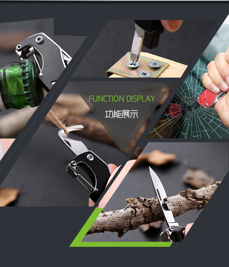 Đa chức năng Swiss Army Knife Công cụ ngoài trời Công cụ kết hợp EDC Dao gấp trái cây cầm tay dao găm quân đội Mỹ