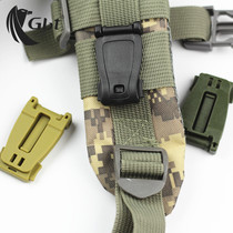 Webbing containing buckle excess webbing clamping MOLLE system connection fixed buckle Molly buckle outdoor backpack accessories