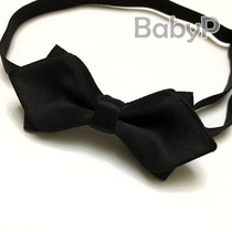  BabyP handmade baby year-old bow tie black pointed corner 1-5 years old boy baby bow tie bow