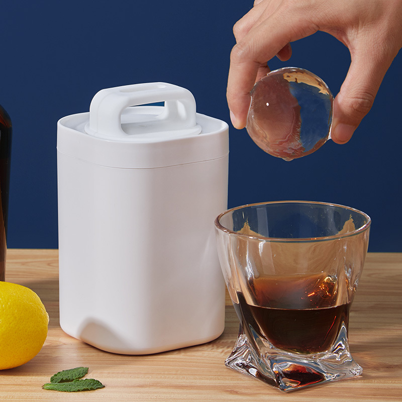 Lai Bei Transparent Ice Ball Mold, Bubble-Free, High Transparency, Whiskey Freezing, Old Ice Artifact, Ice Box, Ice Cube, Large Ice Tray for Ice Making
