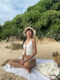 Korean Niche High-End White Pure and Innocent Girl Two-Piece Bikini Sexy Small Bust Beach Vacation Hot Spring Swimsuit