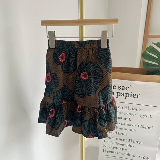 ເຄື່ອງນຸ່ງເດັກນ້ອຍຍີ່ຫໍ້ Girls summer skirt ເກົາຫຼີ ruffled ຮູບແບບດອກສັ້ນ skirt ຫວານ 51196