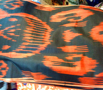 New Uzbek fabric Uzbek characteristic pure silk Adelais silk fabric width 40cm