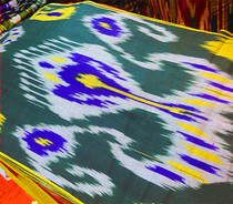 Uzbek fabric Uzbek characteristic pure silk Adelais silk fabric width 40cm decoration