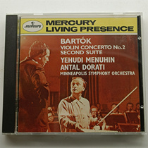 Mercury Famous Disc Bartók Concerto pour violon Suite Menuhin Dorati Mercury CD américain