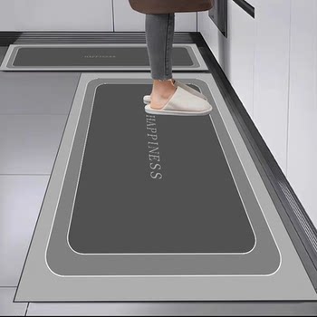 Kitchen special floor mat diatom mud no-wash and wipeable