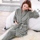 Đồ ngủ của phụ nữ cộng với quần áo nhung mùa đông Đồ ngủ của phụ nữ cotton mùa đông cộng với phân bón tăng Mùa đông dày đôi dài lông cừu san hô đồ ngủ lụa đẹp cho các cặp đôi