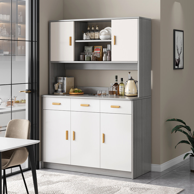 Living Room Sideboard Against the Wall, Integrated Small Apartment Storage Cabinet, Kitchen Multi-Functional Storage Rack, Cabinet, Wine Cabinet, Tea Cabinet