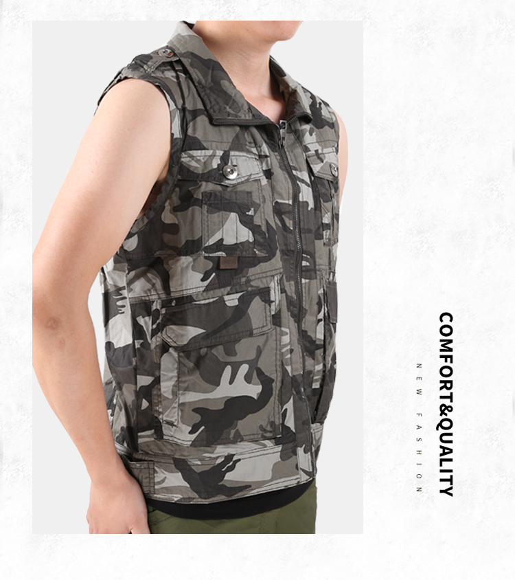 2019 hè mới thời trang nam nhẹ retro ngoài trời ngụy trang áo khoác quân sự - Áo thể thao áo khoác the thao adidas