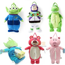 Japanese Toy Story Cartoon plush tissue set hanging tissue box Living room car creative cute pumping paper box