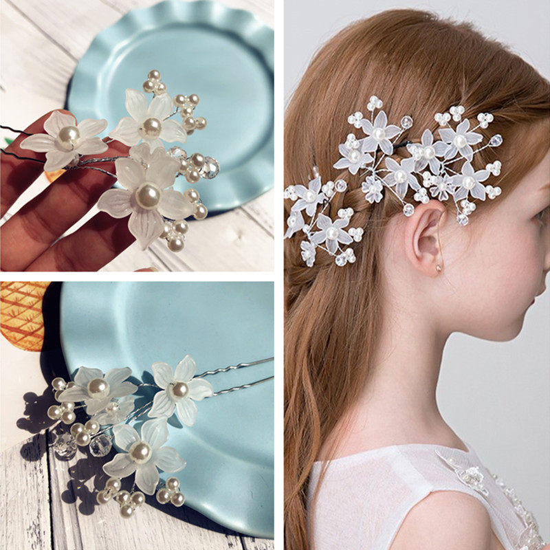 Gigi Magic House Girl Gardenia hair clip Art photo photo hair accessories Princess flower clip performance accessories