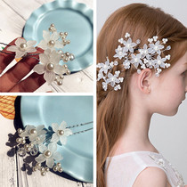 Special clearance foreign trade girl princess side hairpin flower hair accessories performance party photo accessories