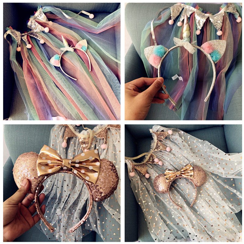 Special Clearance Foreign Trade Girls Unicorn Skirt Hair Accessories Set Party Dress Up Crown Cloak Two-piece Set