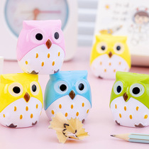 Cute Rolls Pen Knife Children Pencil Sharpeners Pencil Knife Elementary School Students Stationery Items Prizes Creativity Owl Sharpened Pen Knife