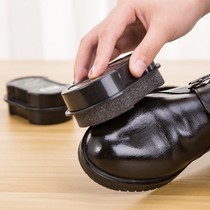 Shoe Polish Leather Shoes Maintenance Brightener Bifacial Sponge Wipe Shoes Colorless Shoes Wax Brush Shoe Polish Maintenance One-on-the-shine