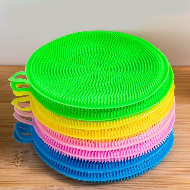 Silicone Dishwashing Cloth, Non-Oil-Absorbing, Kitchen-Specific Pot Scrubber, Dishwashing Magic Tool, Cleaning Brush, Scouring Pad, Dishwashing Brush, Cleaning Cloth