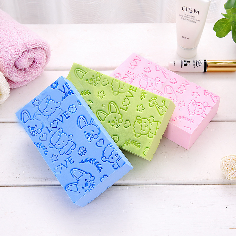 3 children bath sponge and bath towel baby special scrub back wash baby without pain to dilute bath rub