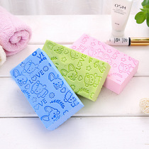 3 children bath sponge and bath towel baby special scrub back wash baby without pain to dilute bath rub