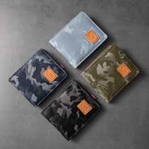 Tide Cards Teen Short Wallet Fashion Personality Trends Camouflak Casual Cross Money Clips Multi-Position Ultra Slim Card Bag