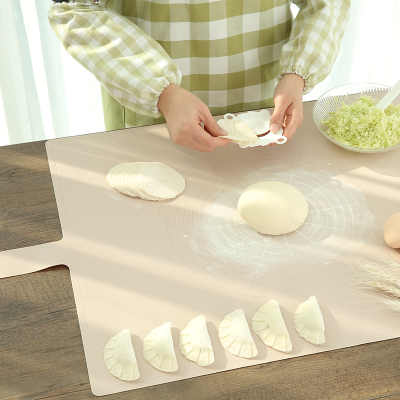 Home FaSoLa Kitchen Bake Silica Gel Knead Mat Thickened Non-stick Case Board and Panel Home Rolling Mat